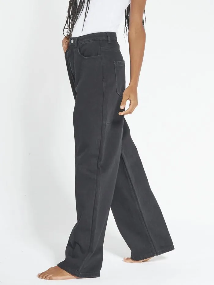 Womens Billie Jean Black Rinse Thrills High Waisted Jeans