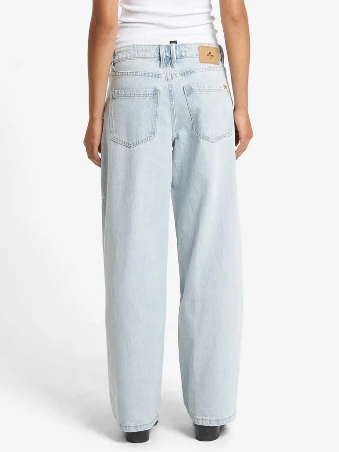 Womens Billie Low Baggie Jean Faded Dust Blue Thrills Denim