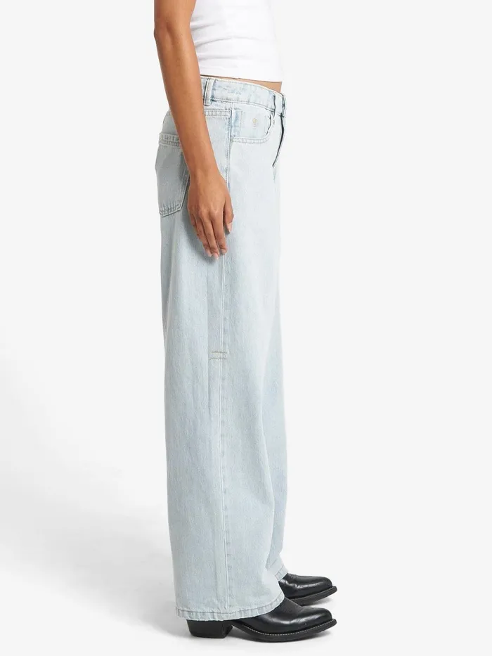 Womens Billie Low Baggie Jean Faded Dust Blue Thrills Denim