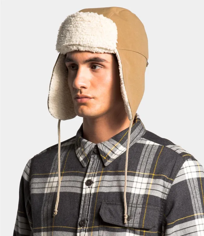 Womens Canvas Trapper Utility Brown The North Face Beanies and Scarves