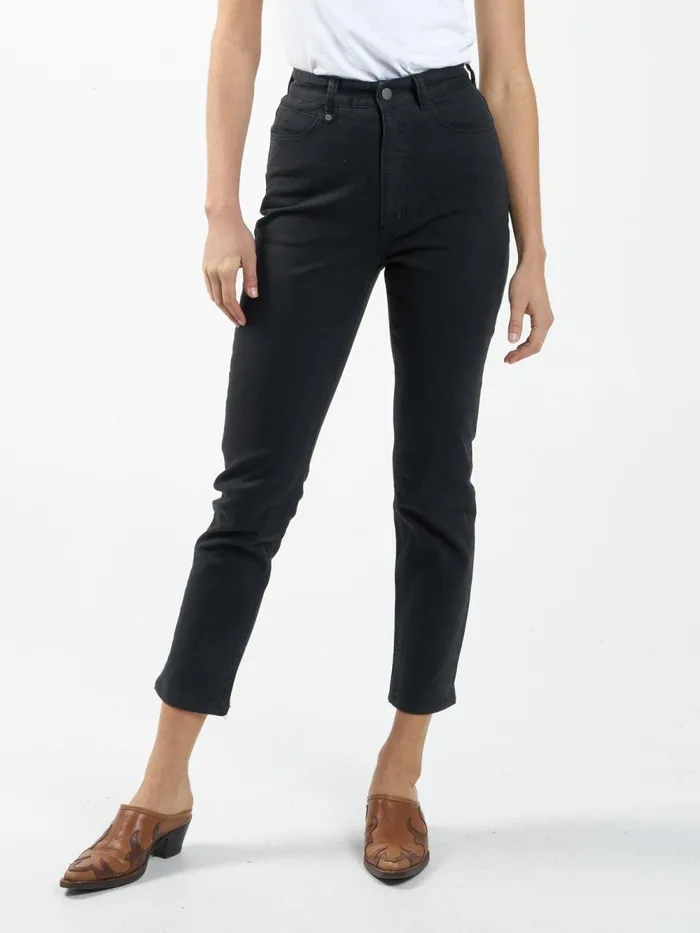 Womens Casey Jean Dusk Black Thrills Denim