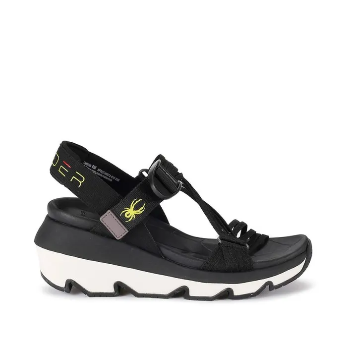 Womens Chersky Black Spyder Sandals
