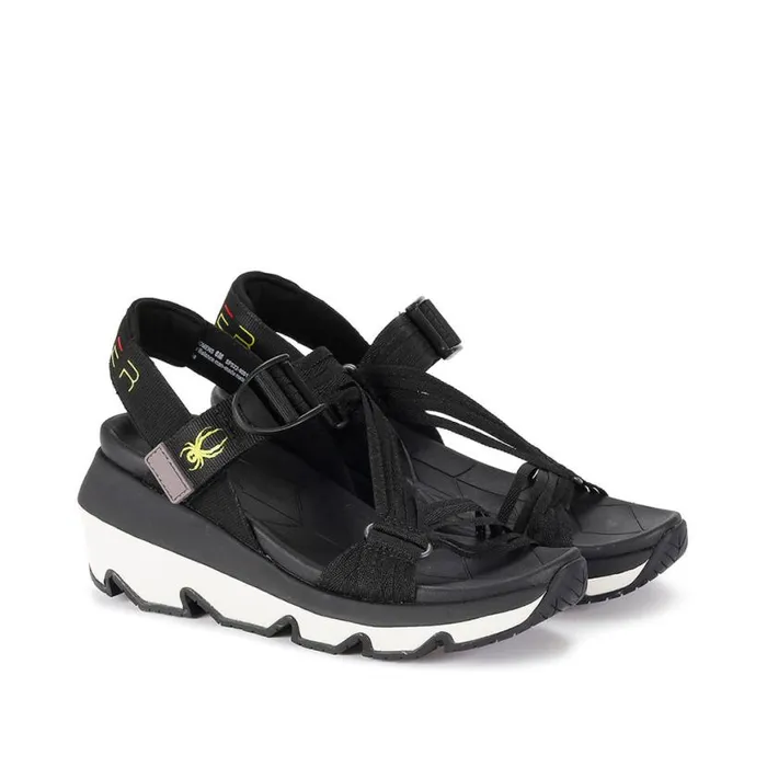Womens Chersky Black Spyder Sandals
