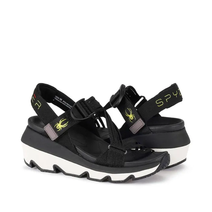 Womens Chersky Black Spyder Sandals