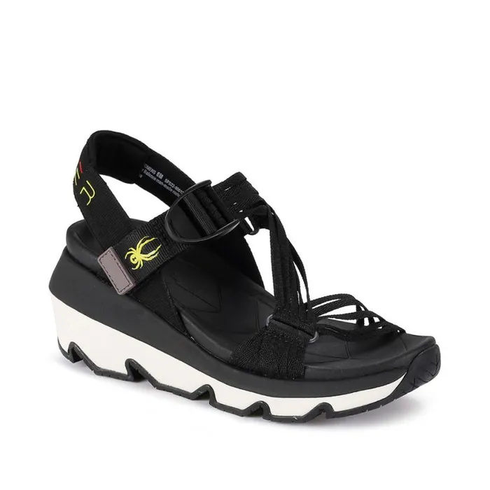 Womens Chersky Black Spyder Sandals