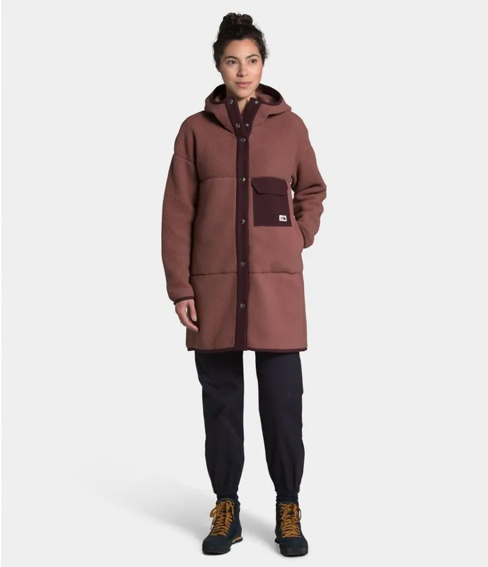 Womens Cragmont Fleece Coat Marron Purpleroot Brown The North Face Fleece