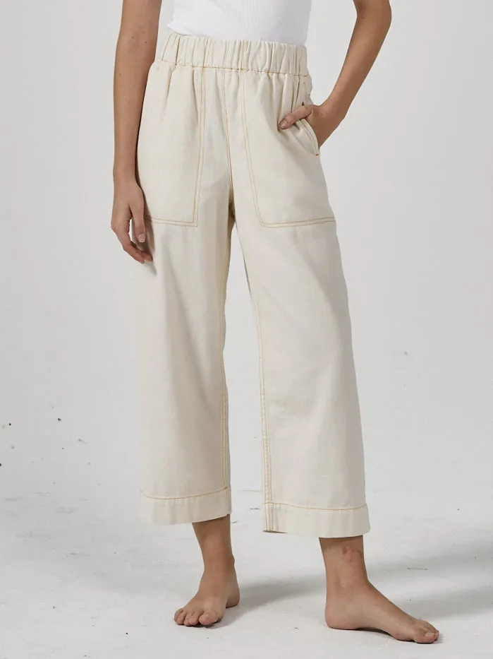 Womens Ease Utility Pant Heritage White Citrus Thrills Pants