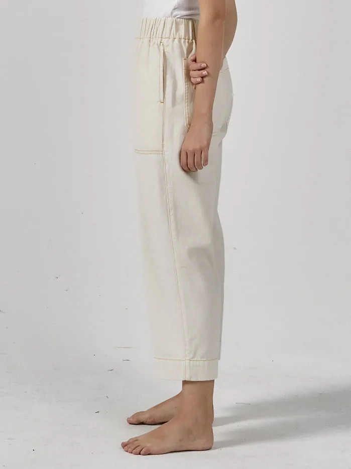 Womens Ease Utility Pant Heritage White Citrus Thrills Pants