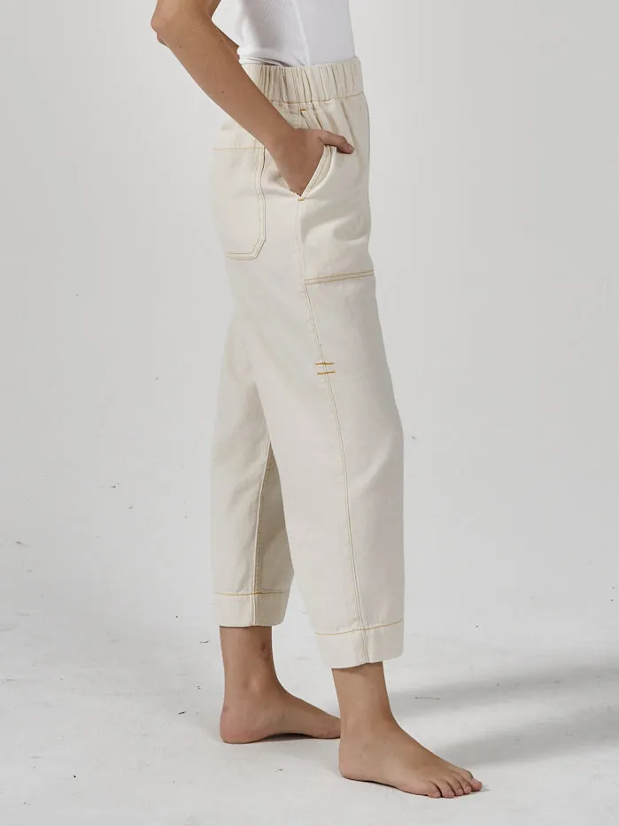 Womens Ease Utility Pant Heritage White Citrus Thrills Pants