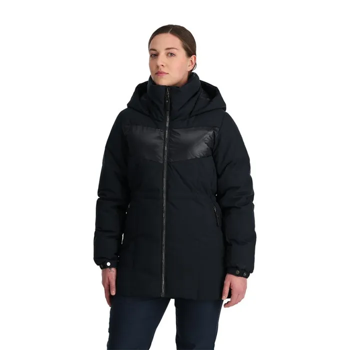 Womens Eastwood Long Black Spyder Down