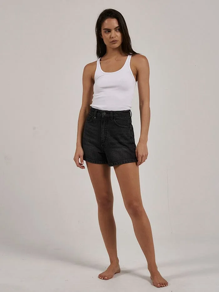 Womens Erica Short Smoke Black Thrills Denim Shorts