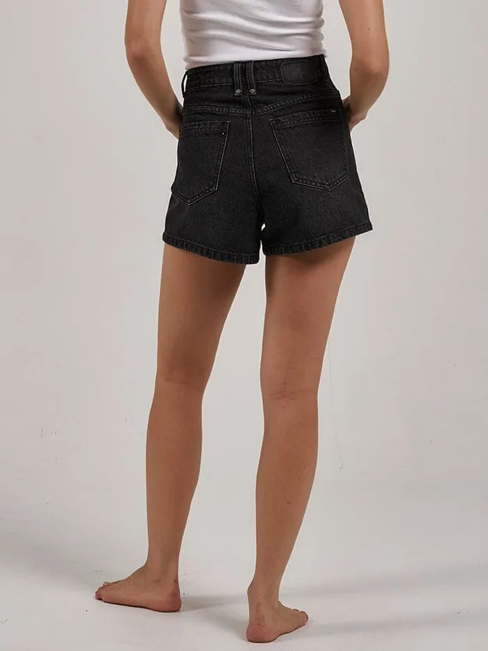 Womens Erica Short Smoke Black Thrills Denim Shorts