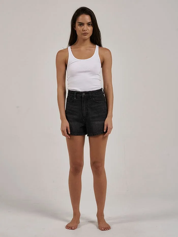 Womens Erica Short Smoke Black Thrills Denim Shorts