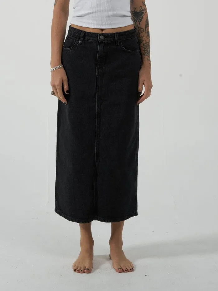 Womens Frankie Skirt Smoke Black Thrills Skirts