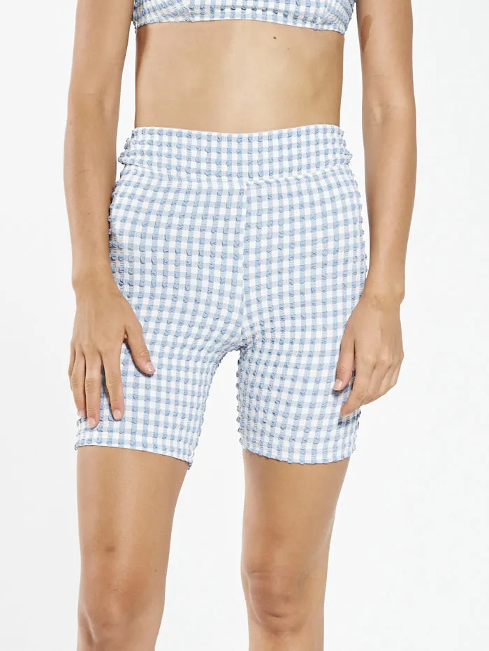 Womens Gigi Long Leg Bike Short Blue Thrills Shorts