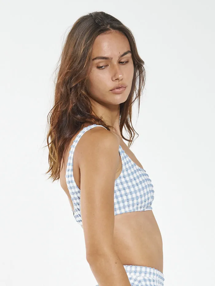 Womens Gigi Square Bikini Top Blue Thrills Swim