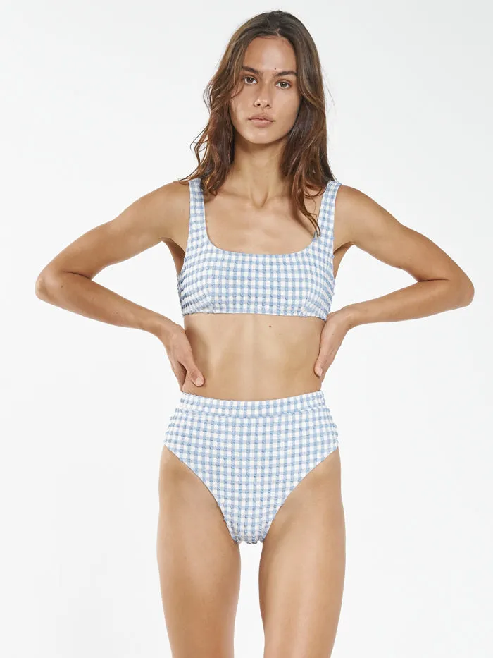 Womens Gigi Square Bikini Top Blue Thrills Swim