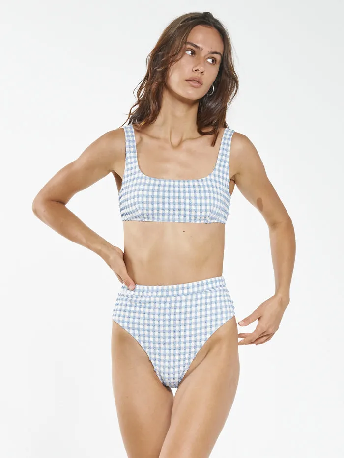 Womens Gigi Square Bikini Top Blue Thrills Swim