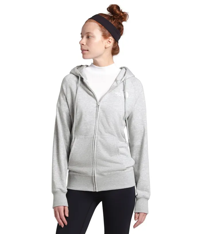 Womens Half Dome Full Zip Hoodie Tnf Light Grey Heather The North Face Hoodies and Sweatshirts