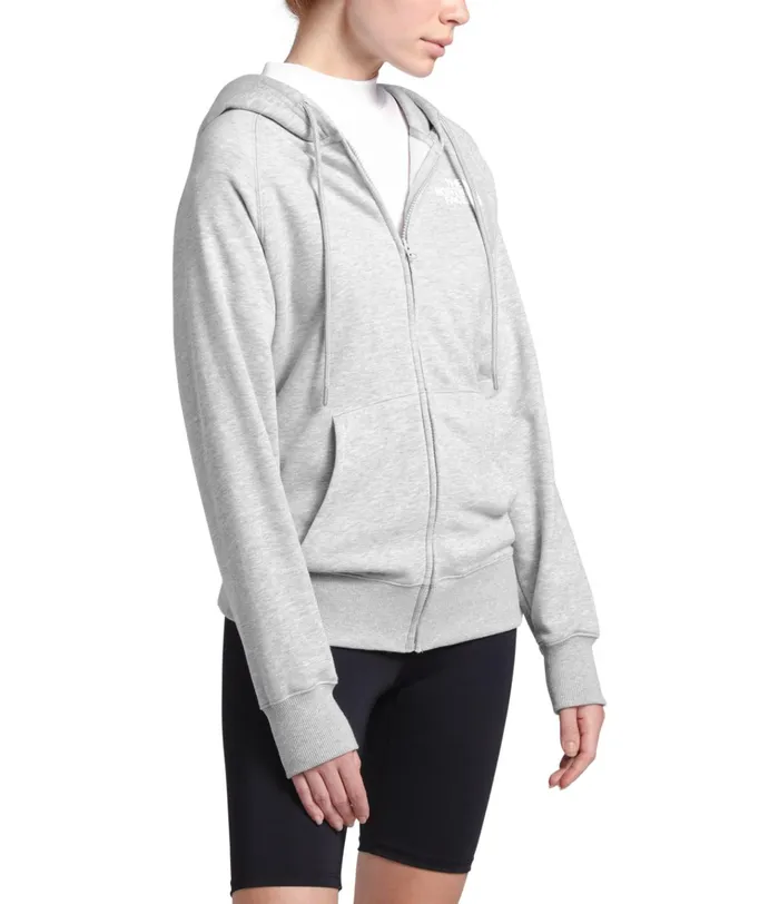Womens Half Dome Full Zip Hoodie Tnf Light Grey Heather The North Face Hoodies and Sweatshirts