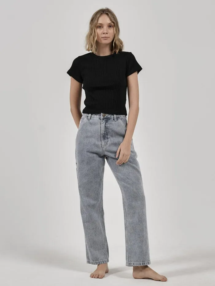 Womens Hard Yakka X Micro Tee Black Thrills Tops and Tees