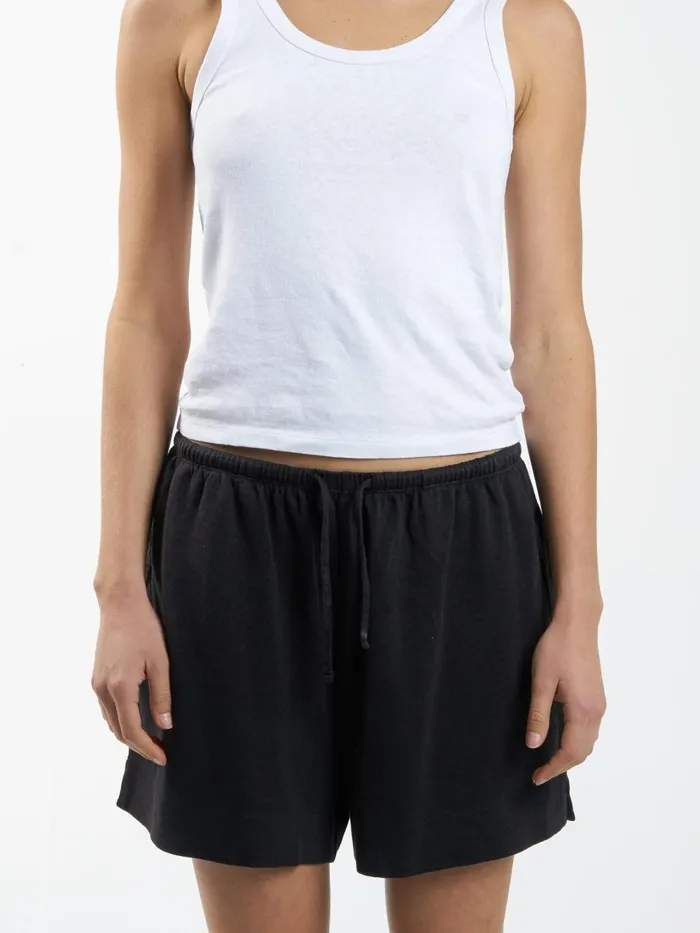 Womens Hemp Relax Short Black Thrills Shorts