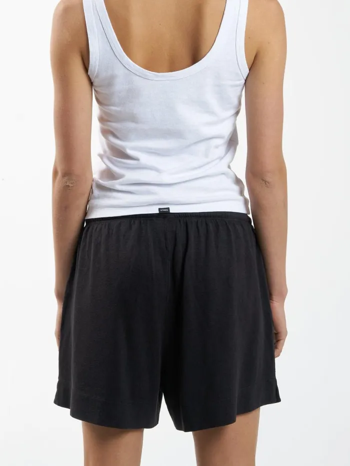 Womens Hemp Relax Short Black Thrills Shorts