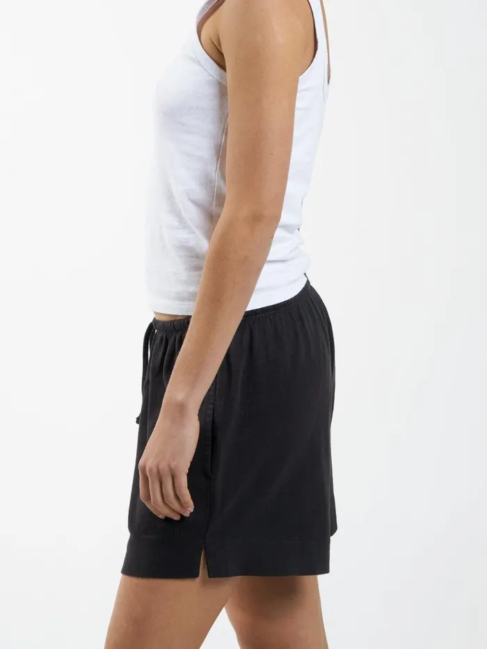 Womens Hemp Relax Short Black Thrills Shorts