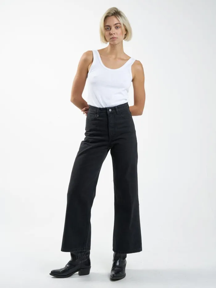 Womens Holly Jean Dusk Black Thrills High Waisted Jeans