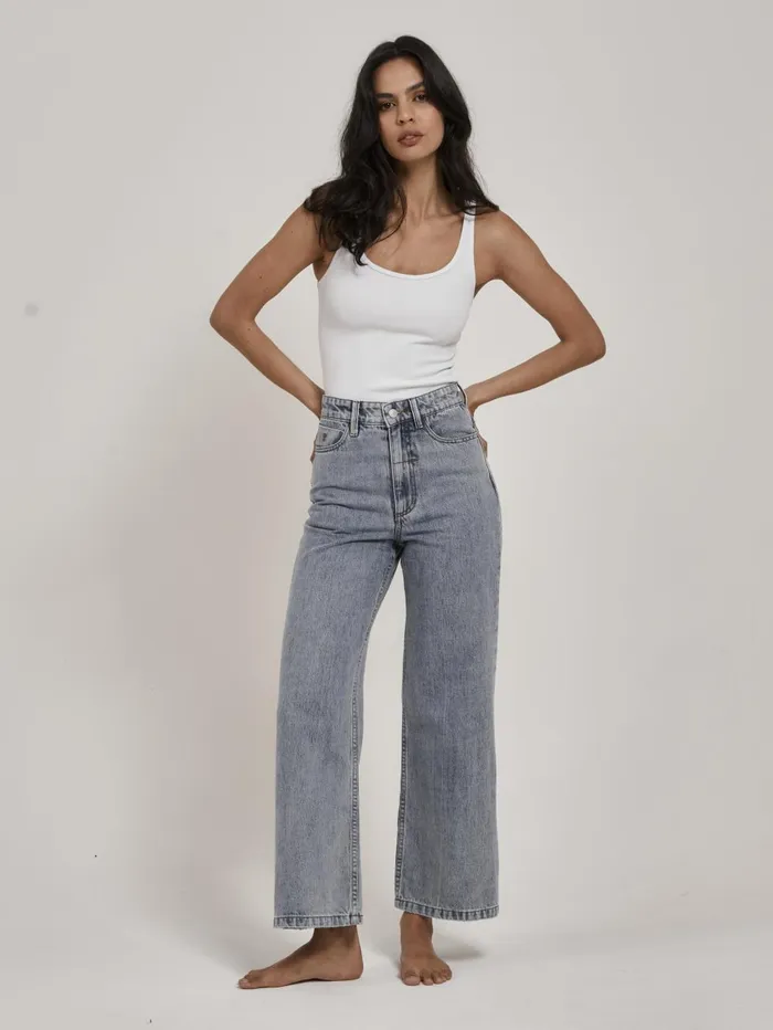Womens Holly Jean Garage Blue Thrills High Waisted Jeans