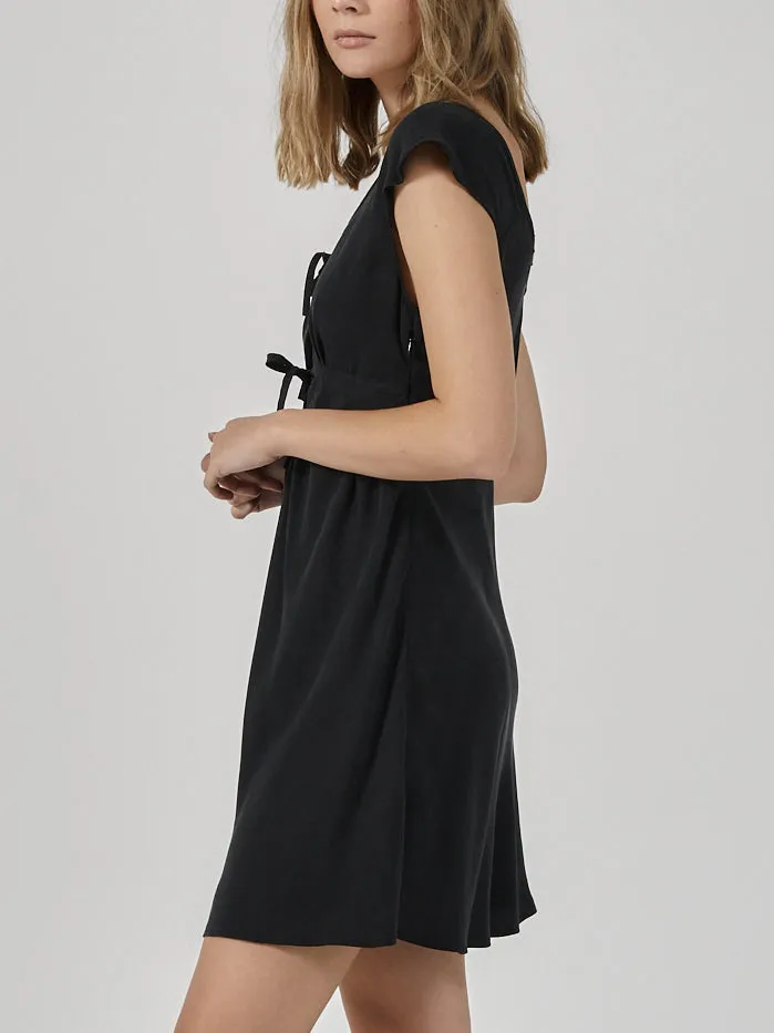 Womens Indra Mini Slip Dress Antique Black Thrills Dresses