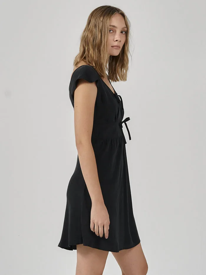 Womens Indra Mini Slip Dress Antique Black Thrills Dresses