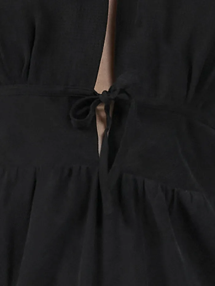 Womens Indra Mini Slip Dress Antique Black Thrills Dresses