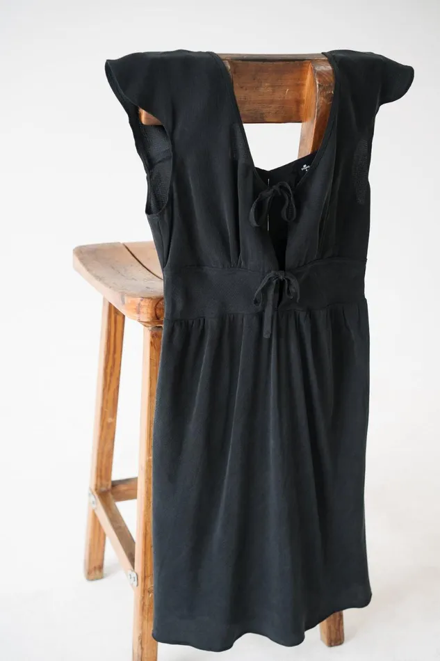 Womens Indra Mini Slip Dress Antique Black Thrills Dresses