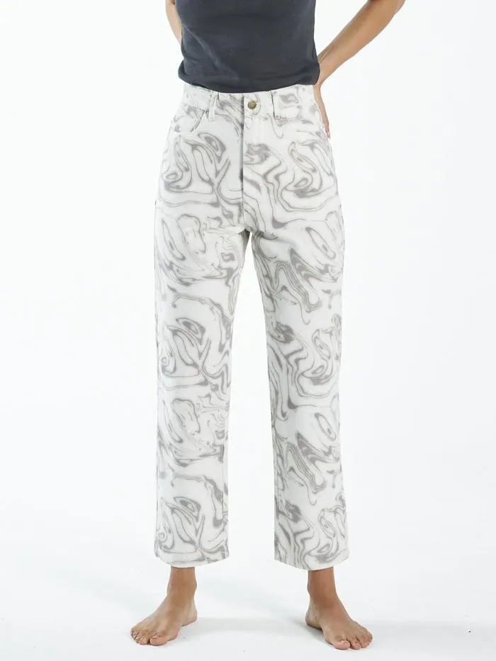 Womens Marbled Paradise Pant Tofu Thrills Pants