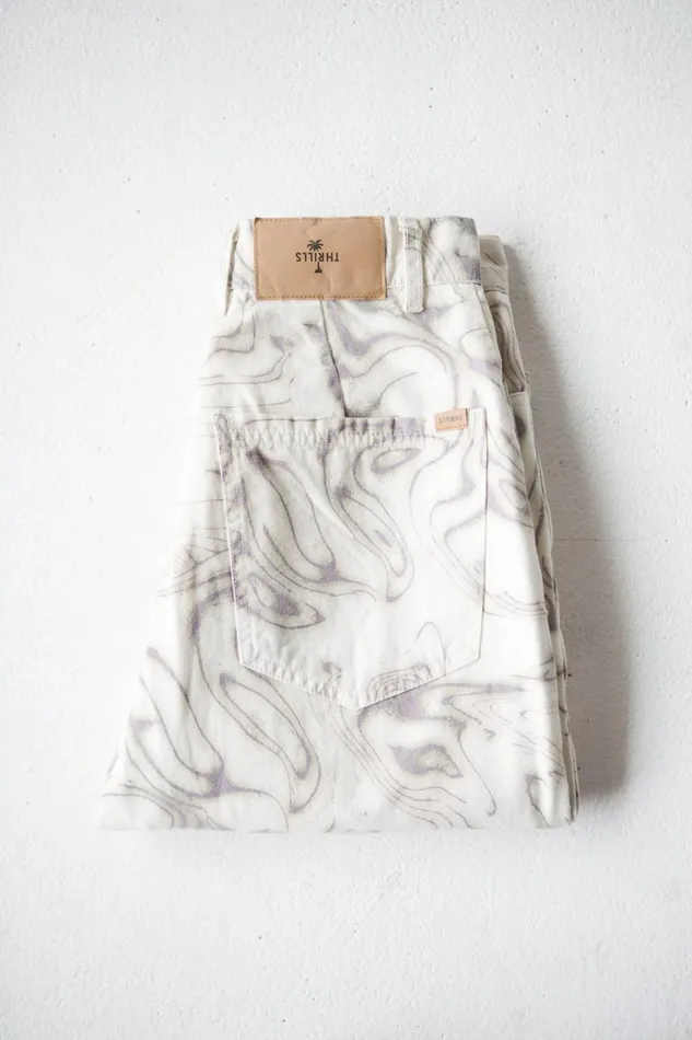 Womens Marbled Paradise Pant Tofu Thrills Pants
