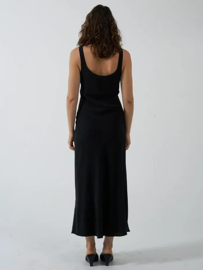 Womens Onyx Slip Dress Antique Black Thrills Dresses