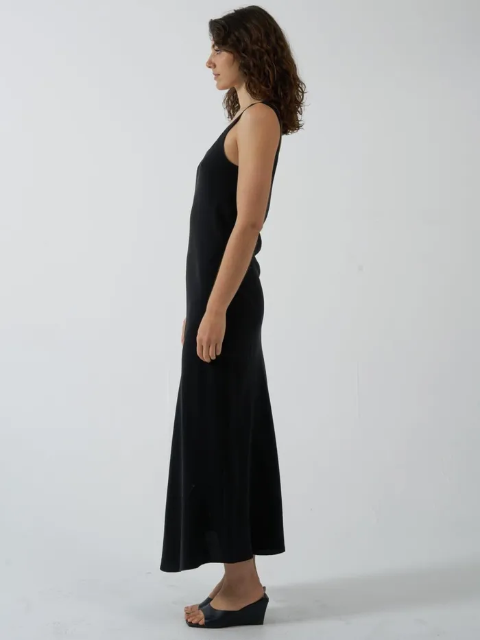 Womens Onyx Slip Dress Antique Black Thrills Dresses