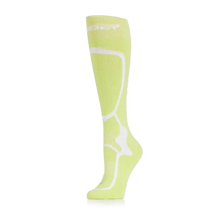 Womens Pro Liner Lime Ice Spyder Socks