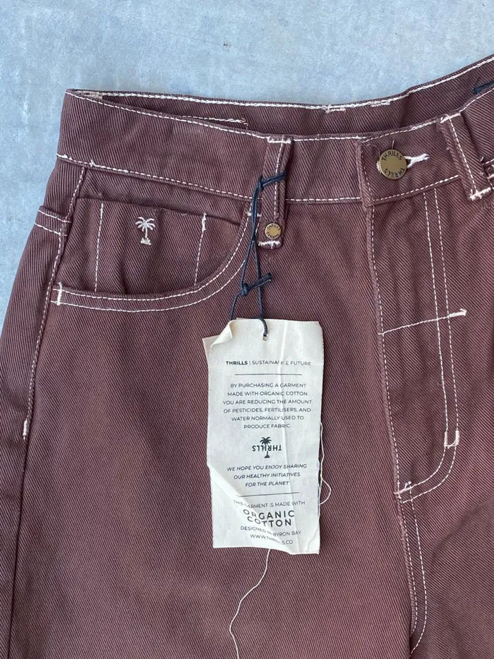 Womens Sabina Jean Washed Cocoa Thrills High Waisted Jeans