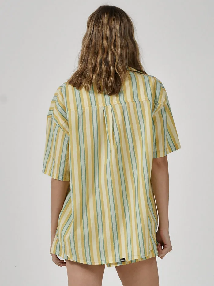 Womens Salon Short Sleeve Shirt Citrus Thrills Tops and Tees