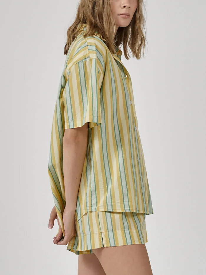 Womens Salon Short Sleeve Shirt Citrus Thrills Tops and Tees