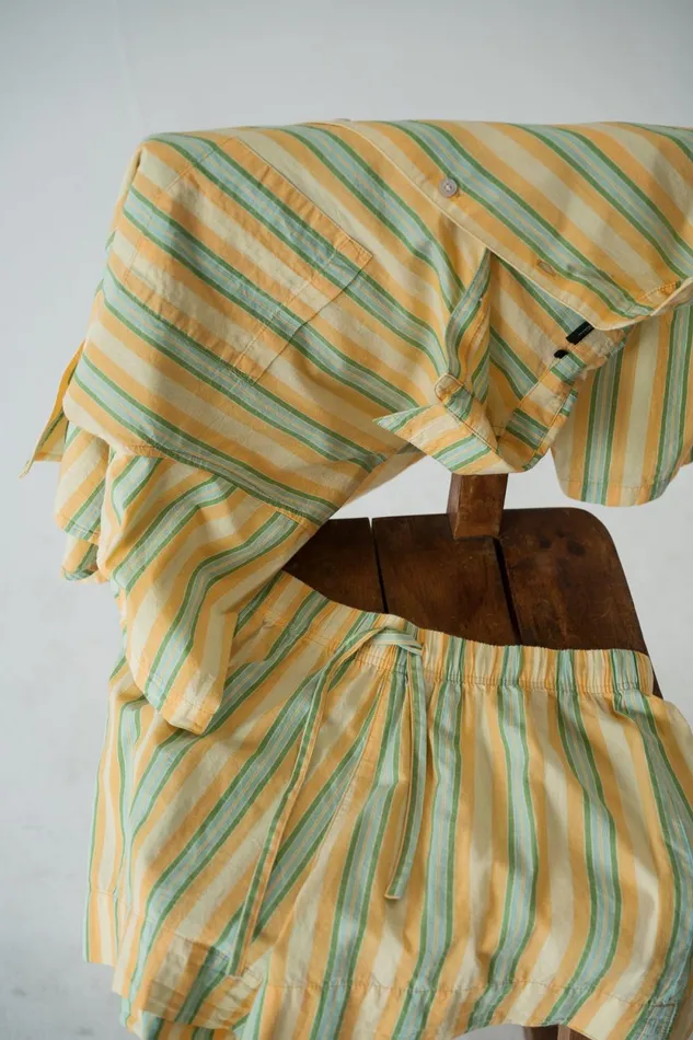 Womens Salon Short Sleeve Shirt Citrus Thrills Tops and Tees