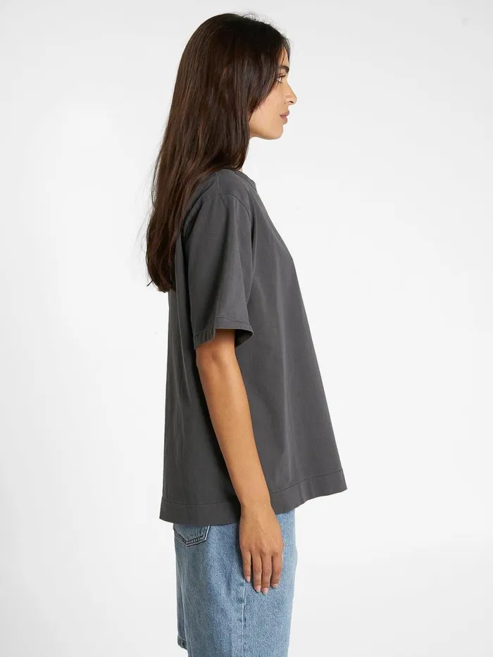 Womens Sessions Box Tee Merch Black Thrills Tops and Tees
