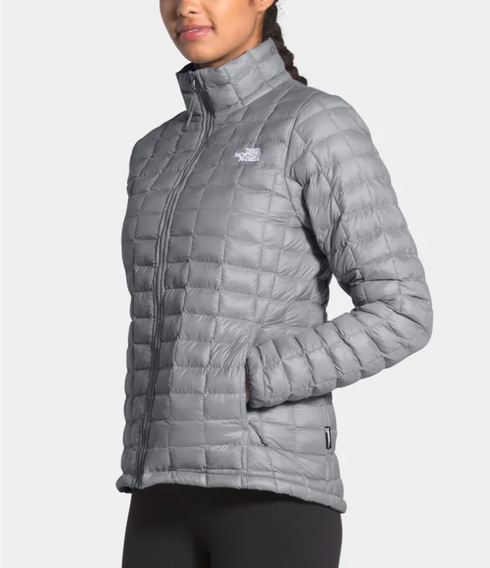 Womens ThermoBall Eco Jacket Mid Grey Matte The North Face Insulated and Down Jackets