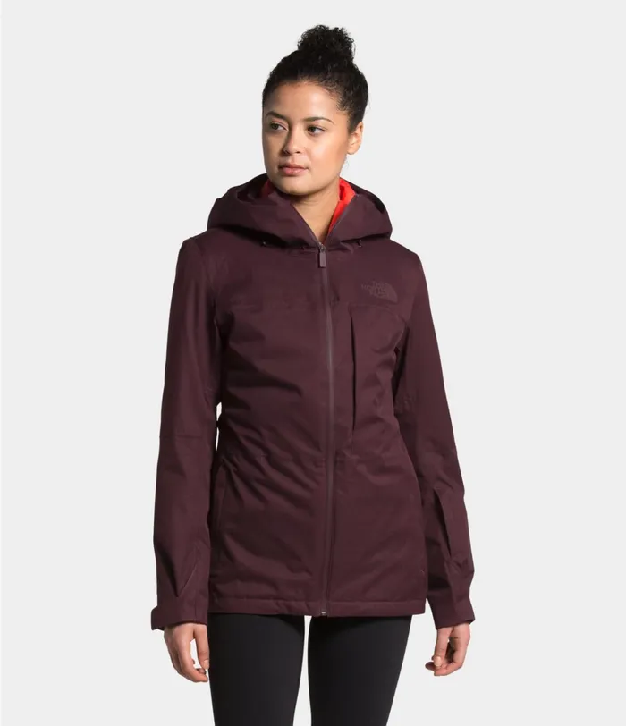 Womens ThermoBall Eco Snow Triclimate Jacket Root Brown Heatherflare The North Face 3In1