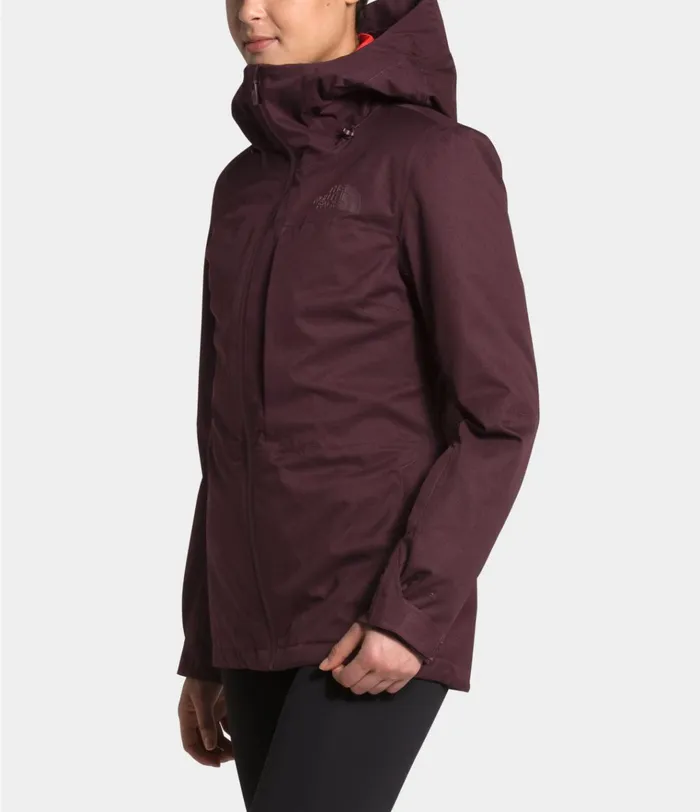 Womens ThermoBall Eco Snow Triclimate Jacket Root Brown Heatherflare The North Face 3In1