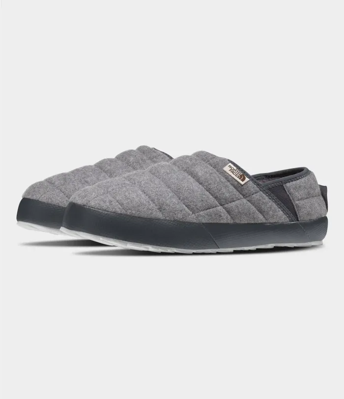 Womens ThermoBall Traction Mule V Wool Tnf Medium Grey Heathertnf White The North Face Boots