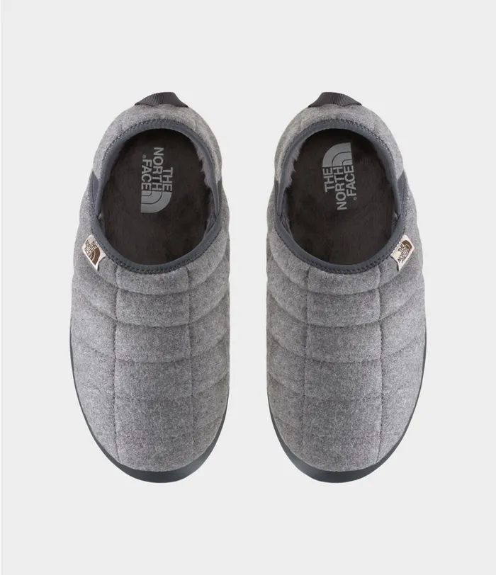 Womens ThermoBall Traction Mule V Wool Tnf Medium Grey Heathertnf White The North Face Boots