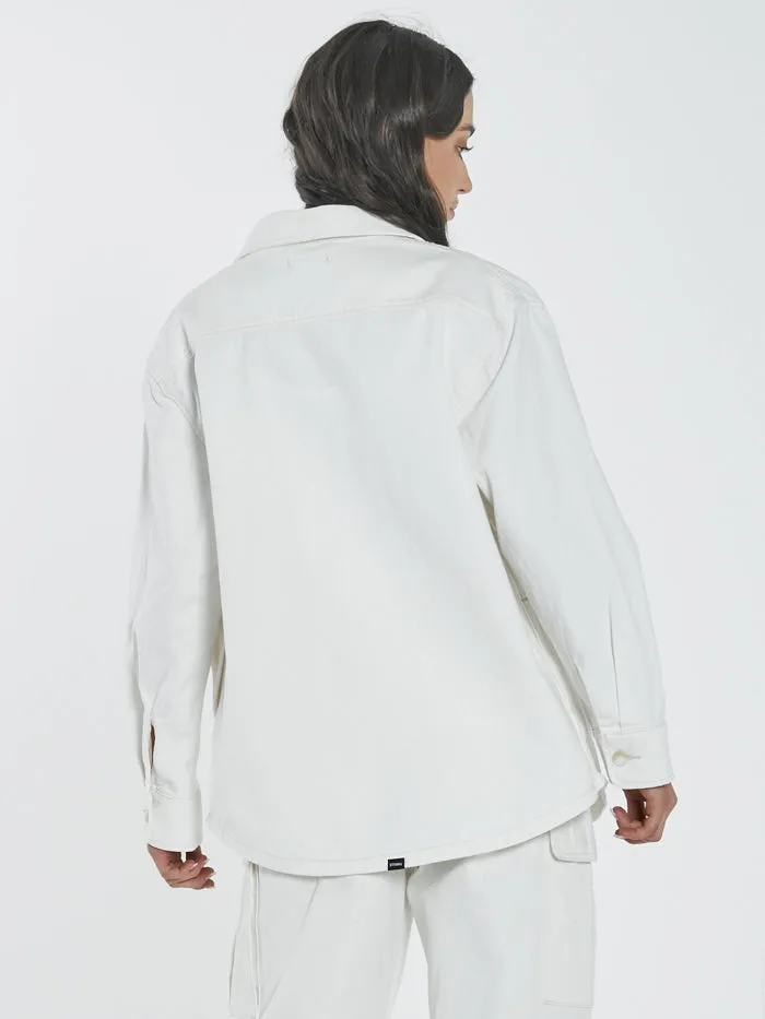 Womens Union Overshirt Heritage White Thrills Jackets